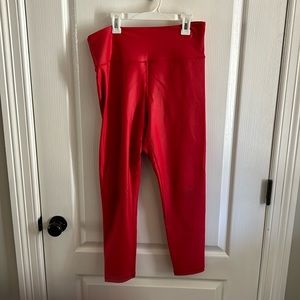 Red ZYIA leggings size 14-16 7/8 length